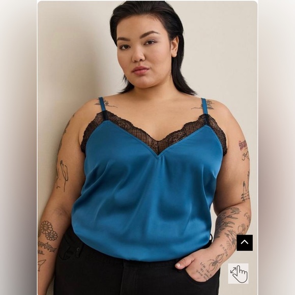 Torrid Satin Lace Trim Cami NWT - Picture 1 of 8